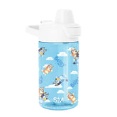 Summit Kids Plastic Water Bottle with Simple Flip Straw Lid