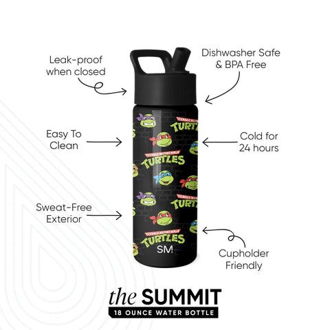 Summit Kids Water Bottle with Straw Lid
