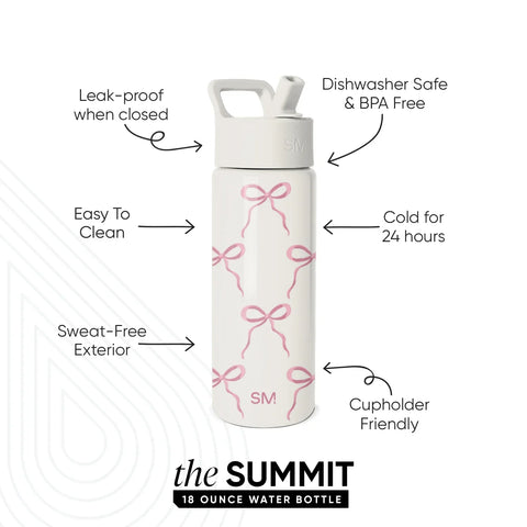 Summit Kids Water Bottle with Straw Lid