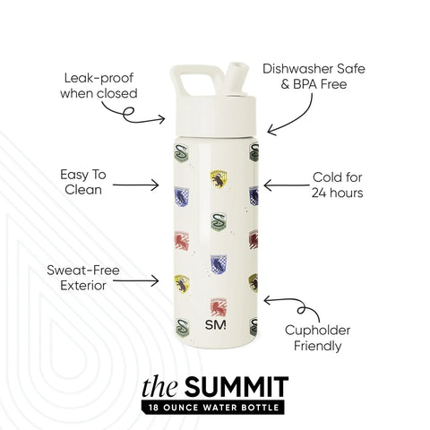 Summit Kids Water Bottle with Straw Lid