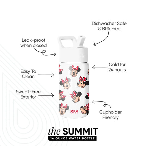 Summit Kids Water Bottle with Straw Lid