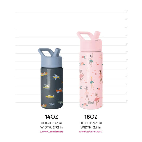 Summit Kids Water Bottle with Straw Lid
