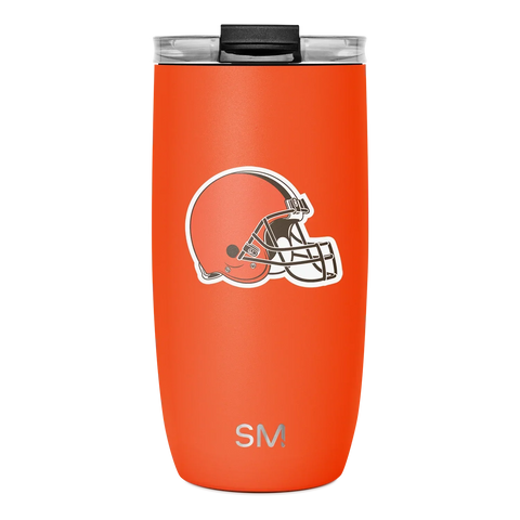 NFL Voyager Tumbler with Clear Flip Lid & Straw