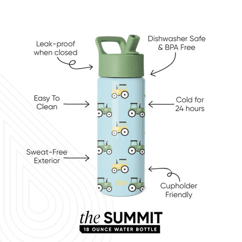 Summit Kids Water Bottle with Straw Lid