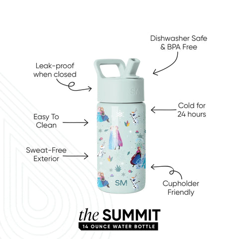 Summit Kids Water Bottle with Straw Lid