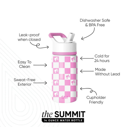Summit Kids Water Bottle with Straw Lid