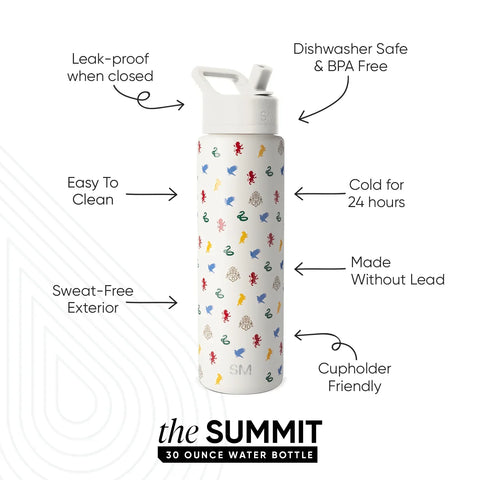 Summit Water Bottle with Straw Lid