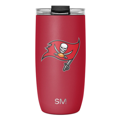 NFL Voyager Tumbler with Clear Flip Lid & Straw