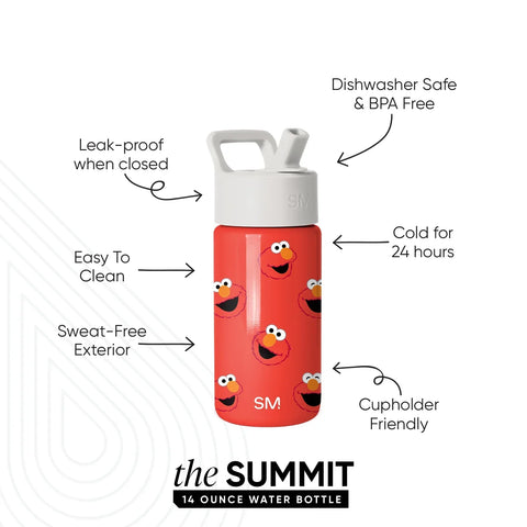 Summit Kids Water Bottle with Straw Lid